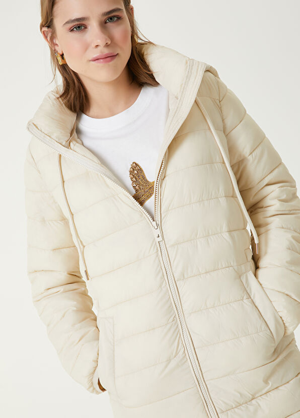 Beymen Club Taş Kapüşonlu Bele Oturan Puff Kaban - 2