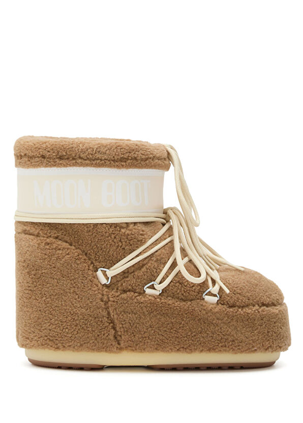 Moon Boot Icon Low Kamel Shearling Kız Çocuk Kar Botu - 1