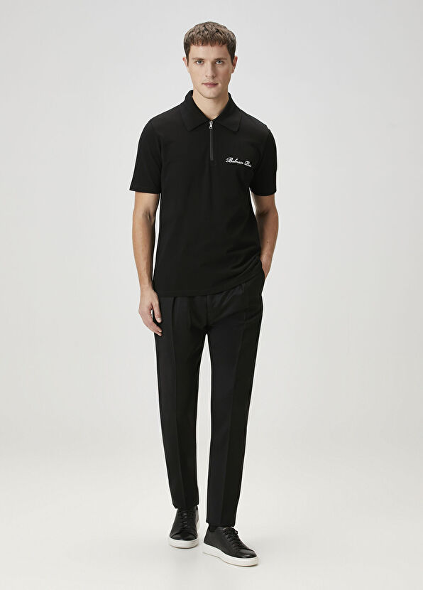 Siyah Polo T-shirt - Görsel 3