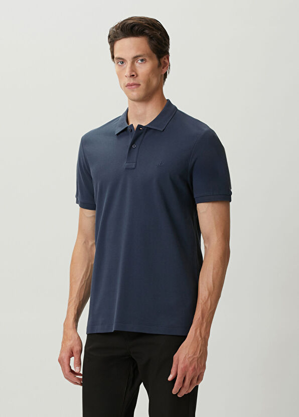 Beymen Club Navy Blue Polo Buttoned T-Shirt - 1