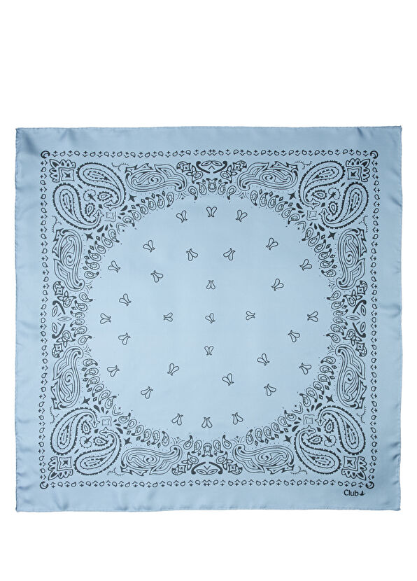 Beymen Club Blue Silk Scarf - 2