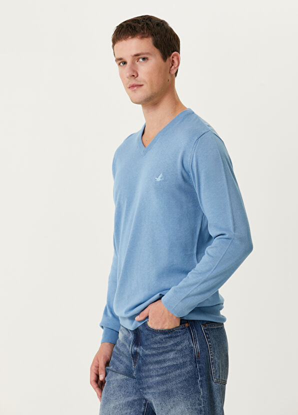 Beymen Club Mavi V Yaka Kazak - 2