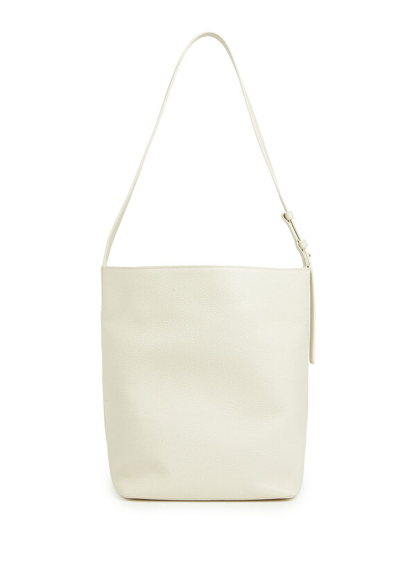 Beymen Club Flotter Ekru Kadın Deri Omuz Çantası - 3