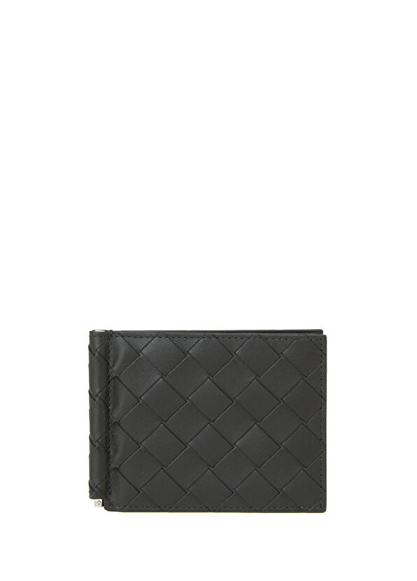 Intrecciato Siyah Erkek Deri Cüzdan - Görsel 2