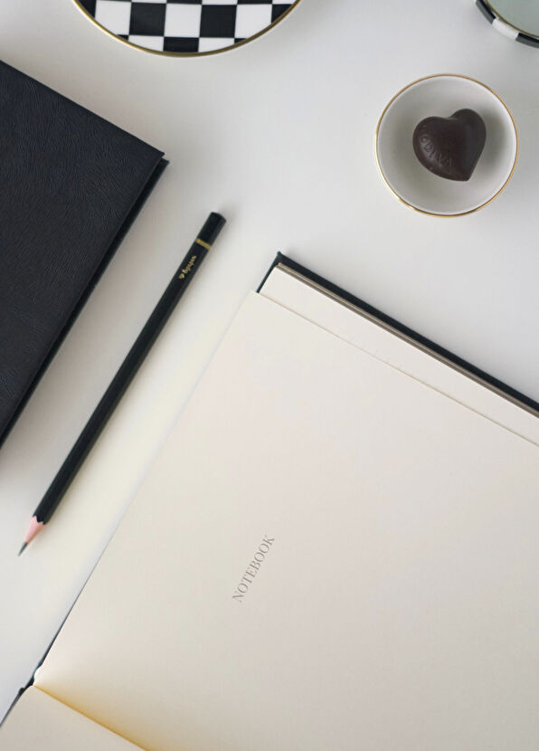 Lopapen Siyah Deri Sert Kapaklı Çizgili Defter - 2