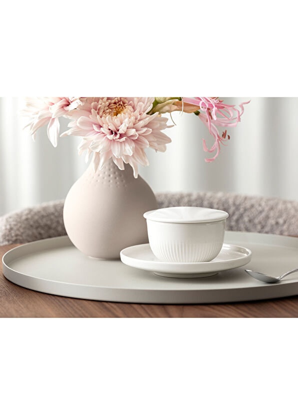 Villeroy & Boch Afina Beyaz Porselen Şekerlik - 2