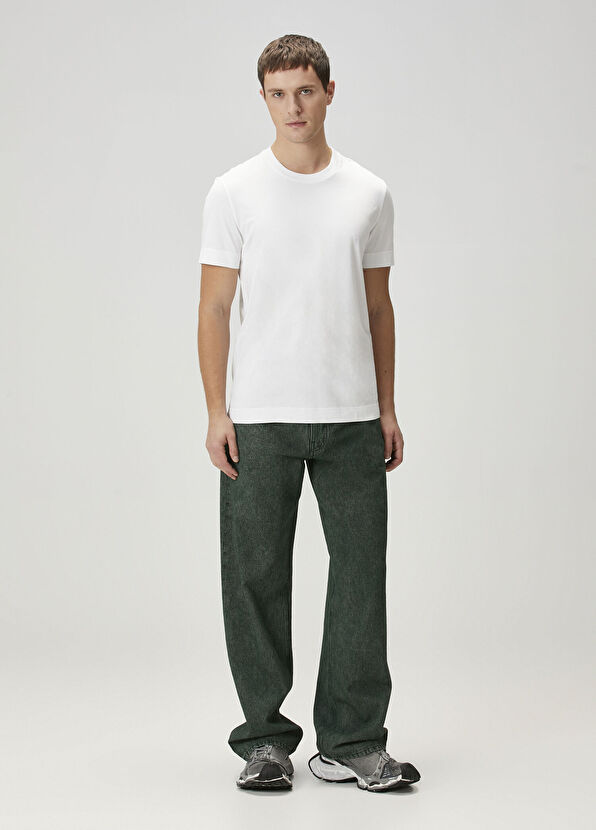 MM6 Maison Margiela Yeşil Jean Pantolon - 1