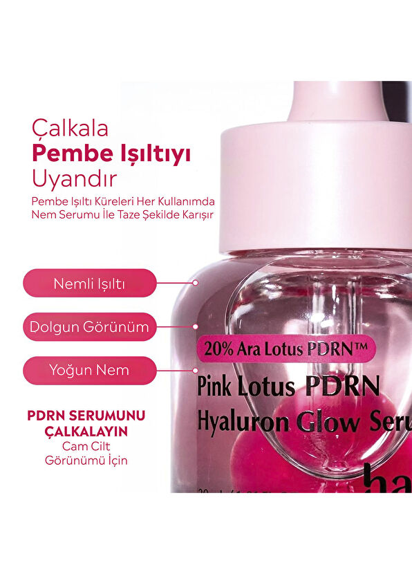 Hanskin Pink Lotus PDRN Hyaluron Glow Yaşlanma Karşıtı Cilt Serumu 30 ml - 4