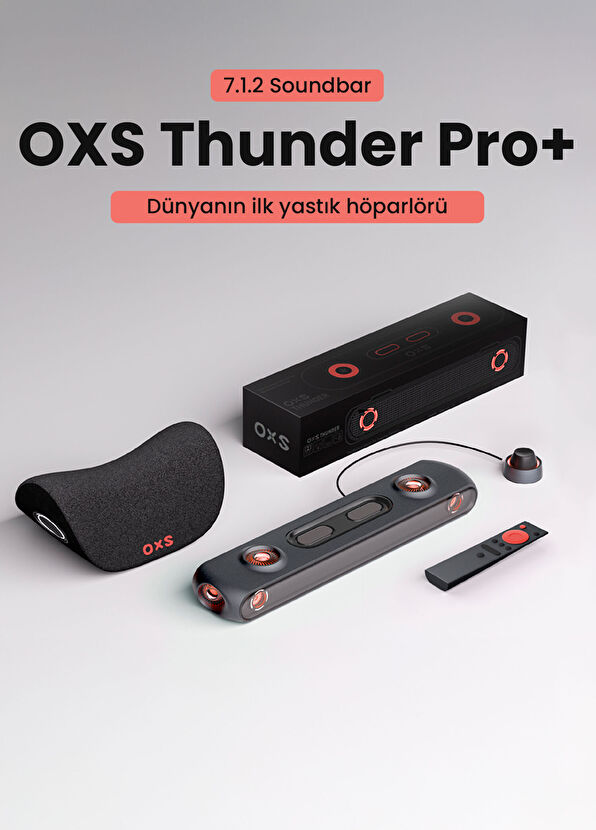 OXS Thunder Pro+ True Dolby Atmos® 7.1.2 Channel Gaming Sound System with Wireless Cushion Speaker, HDMI Earc, 180 Watt - 2
