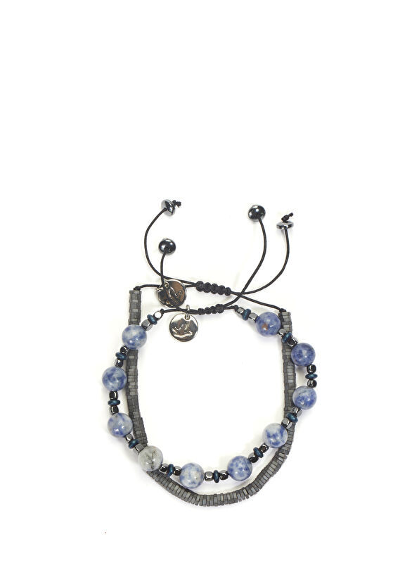 Beymen Club Mavi Taşlı Erkek 2li Bileklik - 2