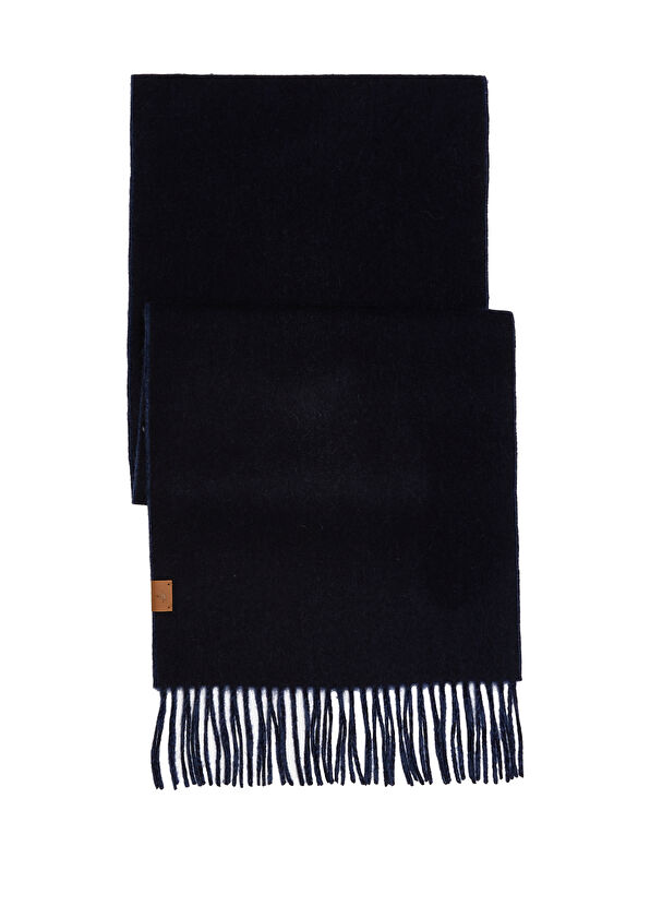 Beymen Club Navy Blue Men's Wool Cashmere Blend Scarf - 1
