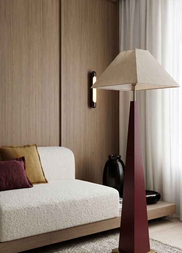 Pinot Interior Nile Bordo Ahşap Lambader - 4