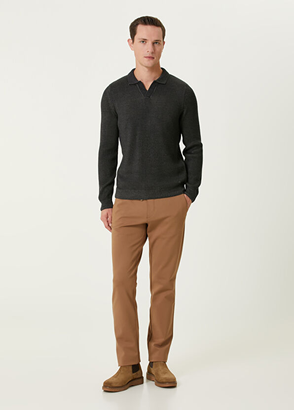 Beymen Club Antrasit Polo Yaka Triko - 3