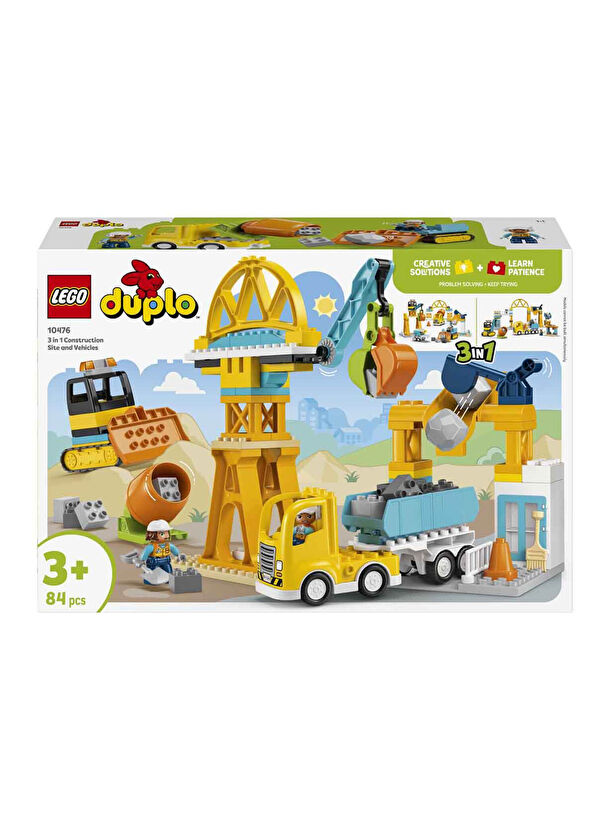Lego Duplo Town 3-in-1 Construction Site & Tools 84 Pieces 3+ Age Building Toy 10476 - 4