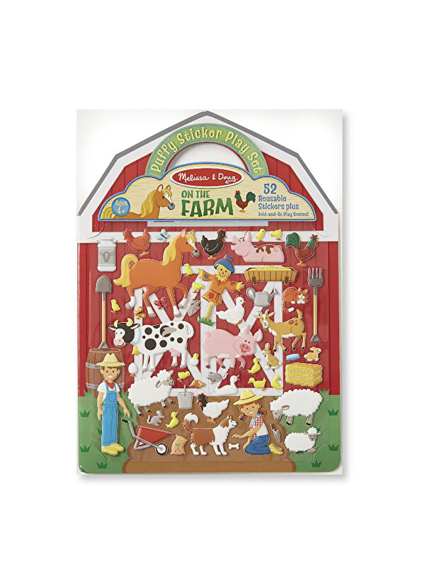 Melissa & Doug Kabartmalı Tak Çıkar Çiftlik Çıkartma Seti - 1