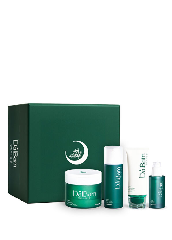 Dalbam Cypress Exosome Glow Defense Quartet Temizleme Jeli + Tonik Ped + Serum + SPF50 Yüz Güneş Kremi 4'lü Cilt Bakım Seti - 1