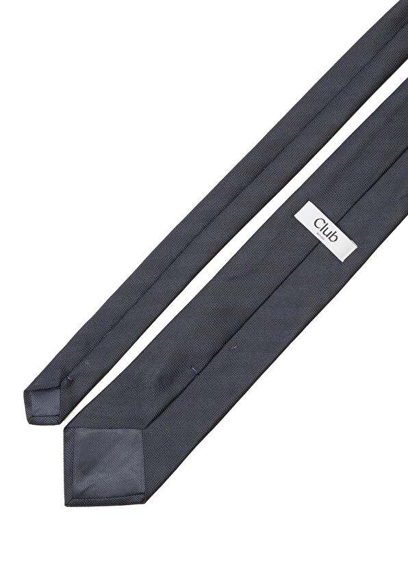 Beymen Club Lacivert Balıksırtı Desenli Kravat - 2
