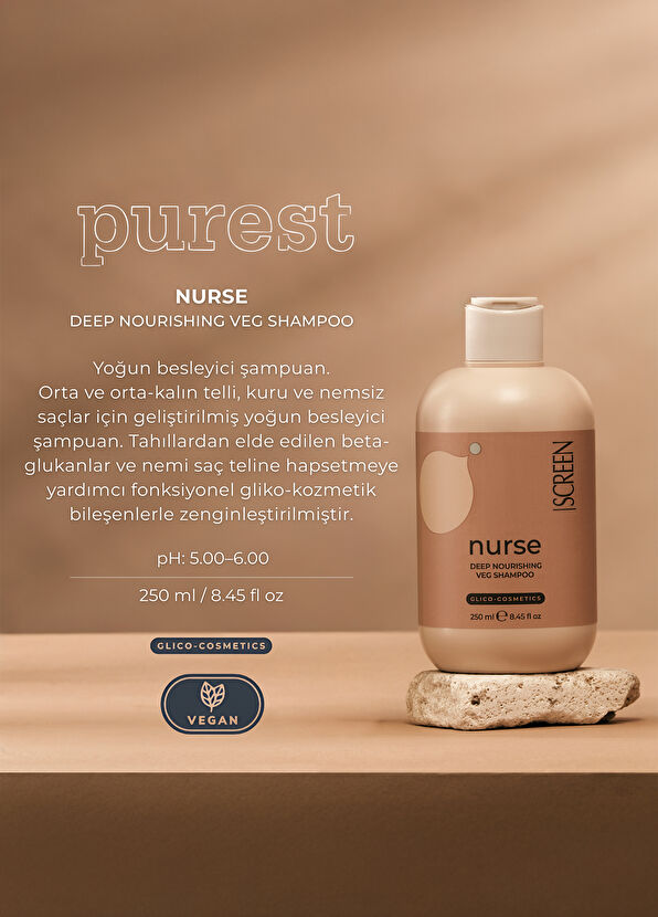 Screen Hair Care Nurse Deep Nourishing Deep Nourishing Vegan Shampoo 250 ml - 2