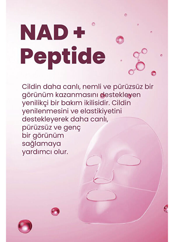Dermal Seoul Face NAD+ Peptide Hydrogel Revitalizing Moisturizing Hydrogel Hydrogel 3-Pack Paper Face Mask 34 g - 3