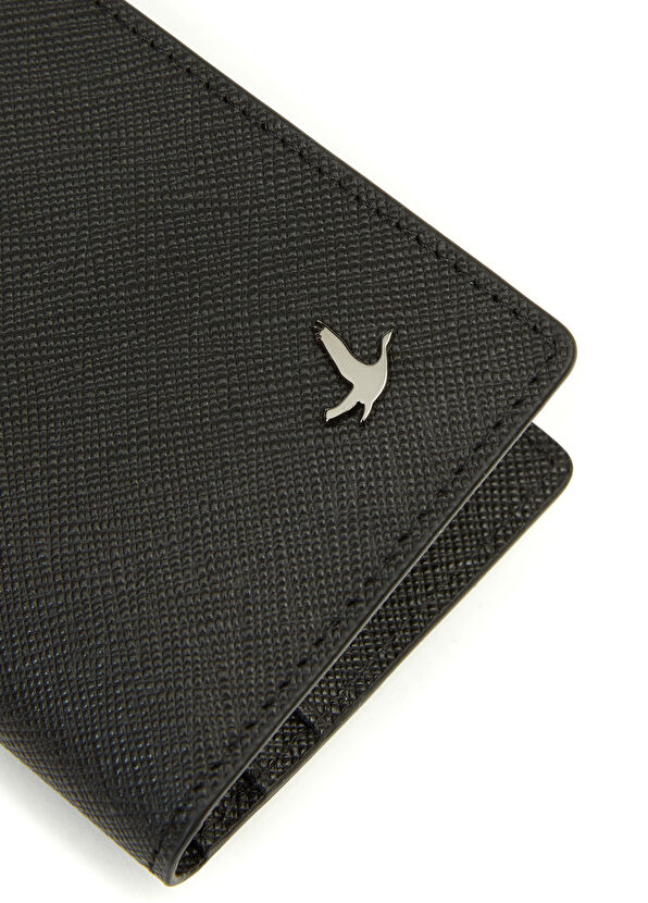 Beymen Club Black Men's Leather Card Holder - 4