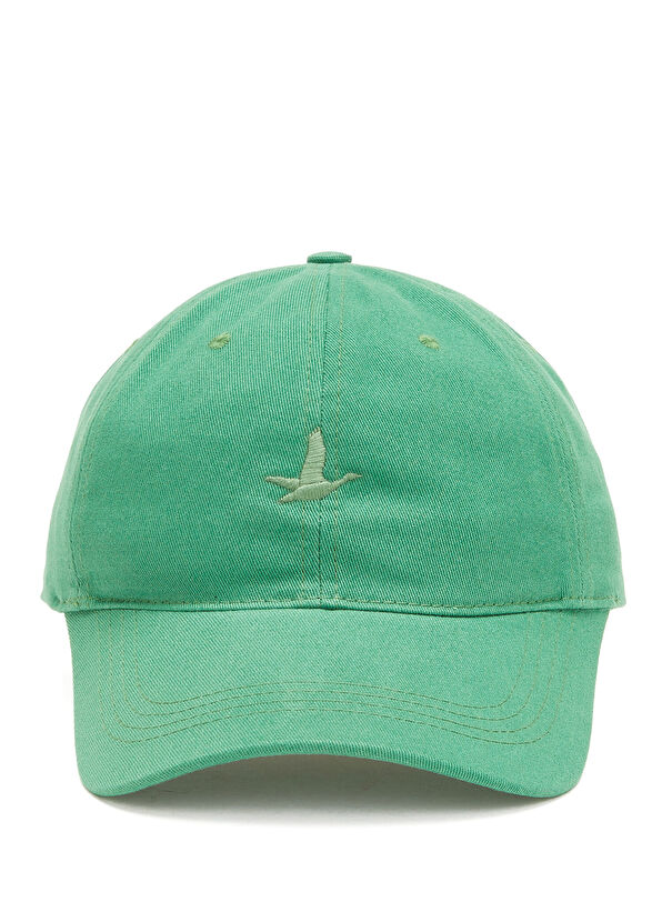 Beymen Club Yeşil Logo Nakışlı Erkek Gabardin Şapka - 2