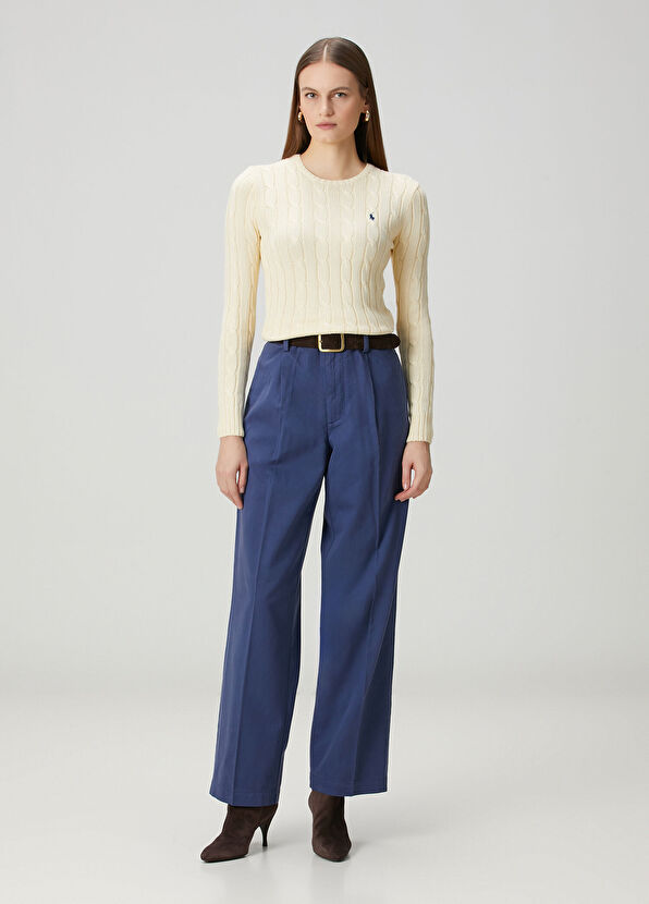 Krem Saç Örgü Triko - Görsel 3