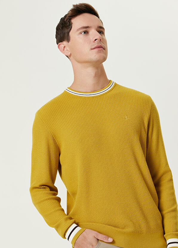 Beymen Club Hardal Yakası Zincir Örgü Dokulu Kazak - 2