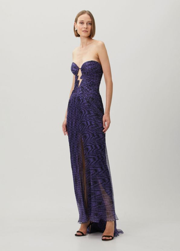 Maria Lucia Hohan Verity Purple Maxi Evening Dress - 2