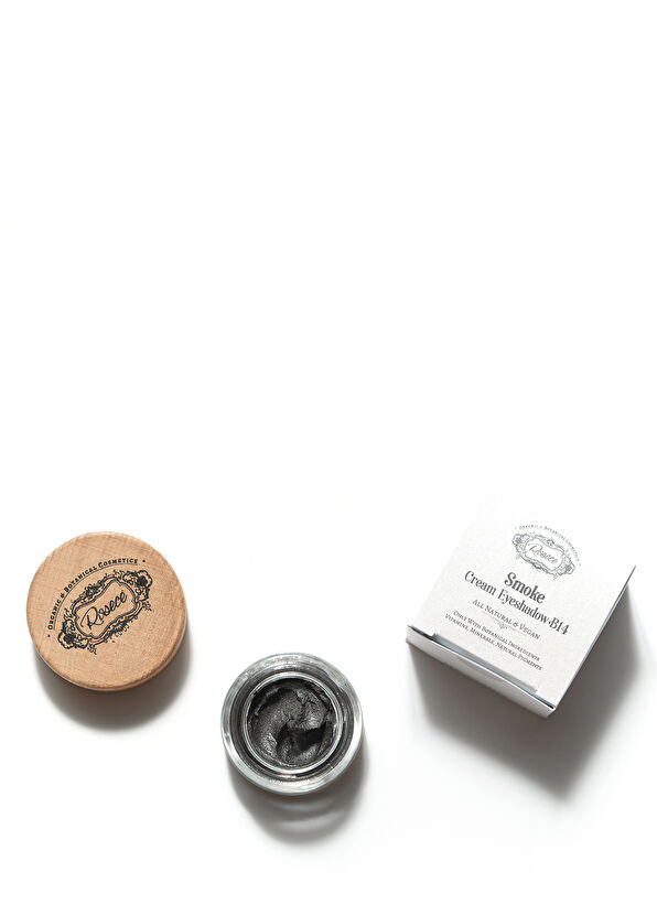 Rosece Smoke Siyah Gümüş Işıltılı B14 Krem Göz Farı - 3