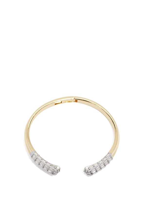 Gold Kadın Kelepçe Bileklik - Görsel 3