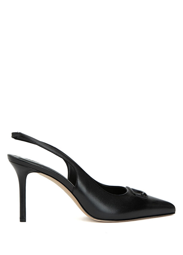 Beymen Club Siyah Deri Topuklu Ayakkabı - 1