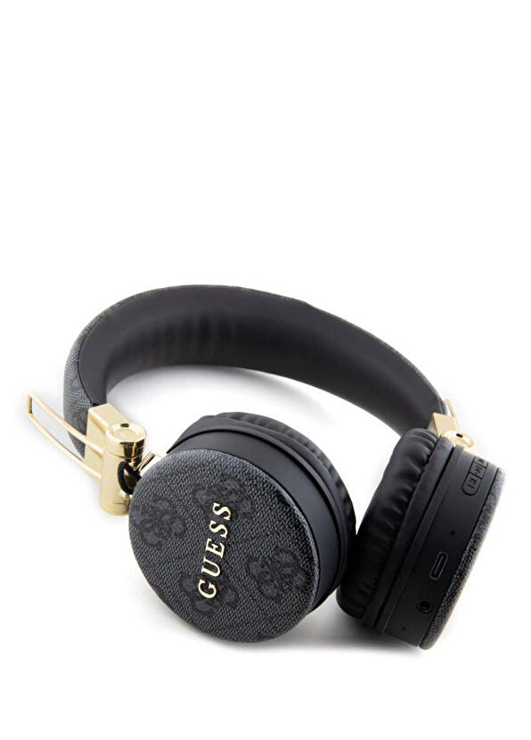 Guess Metal Logolu 4G Desenli Siyah 5.3 Kulak Üstü Bluetooth Kulaklık - 2