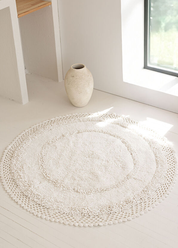 Irya Moon Ekru Banyo Paspası 120x120 cm - 2