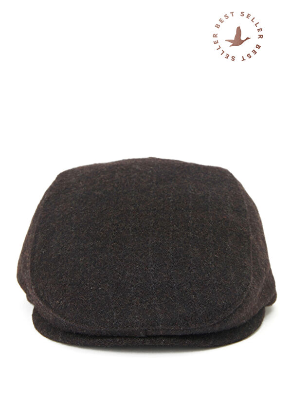 Beymen Club Kahverengi Silik Çizgili Erkek Yün Şapka - 1