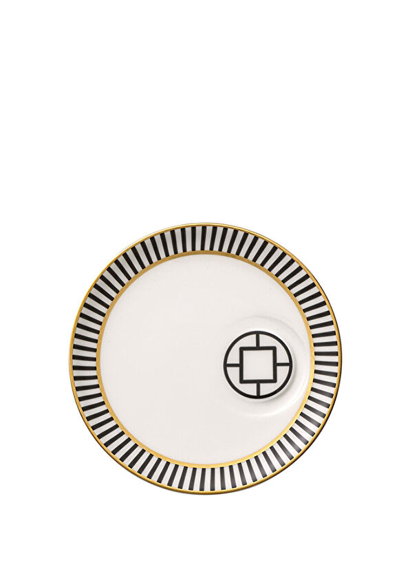 Villeroy & Boch MetroChic Geometrik Desenli Porselen Türk Kahvesi Fincan Tabağı - 1