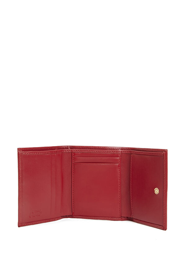 Beymen Club Kırmızı Kadın Deri Cüzdan - 3
