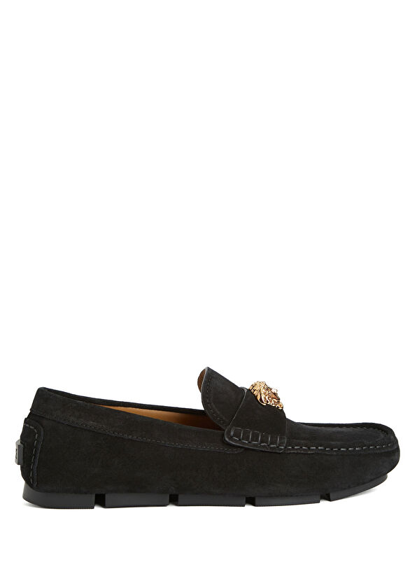 Versace Black Men's Suede Driver - 1
