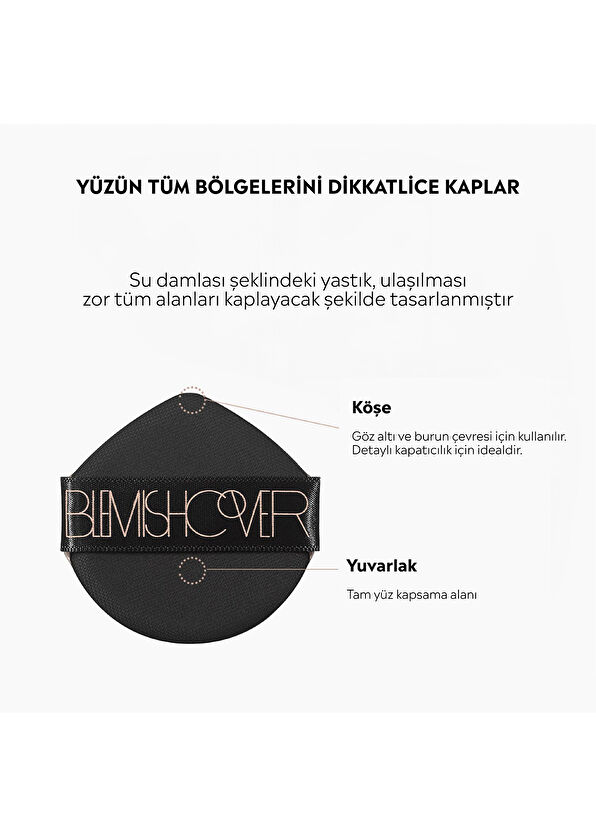 Hanskin Blemish Cover Conceal Cushion N.23 Cream Yarı Mat Kapatıcı Fondöten - 4