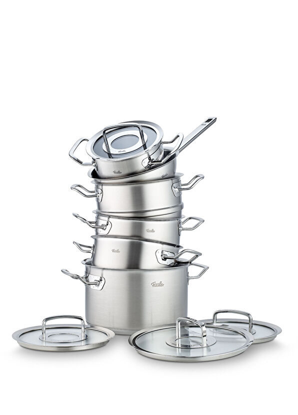 Fissler Original Profi Collection Cam Kapaklı 10 Parça Çelik Tencere Seti - 2