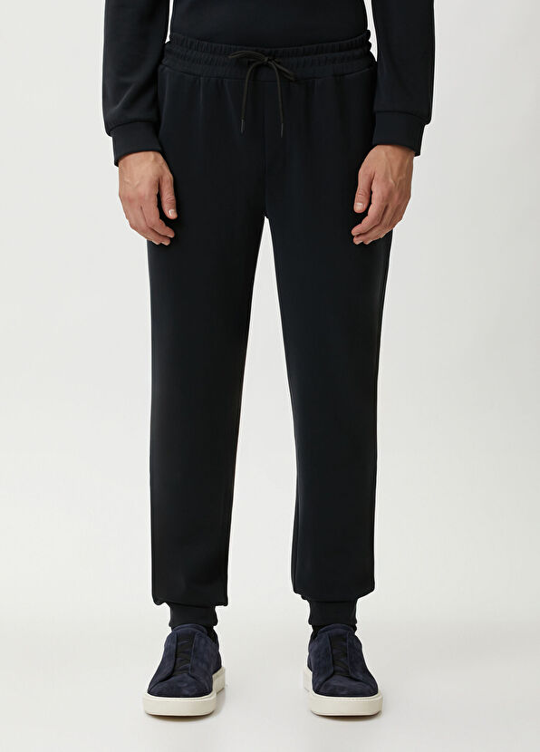 Beymen Club Siyah Beli Kordonlu Jogger Eşofman Altı - 2