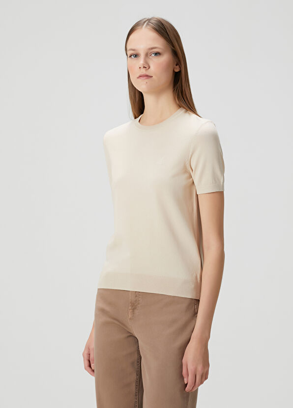 Beymen Club Bej Kısa Kol Triko - 1