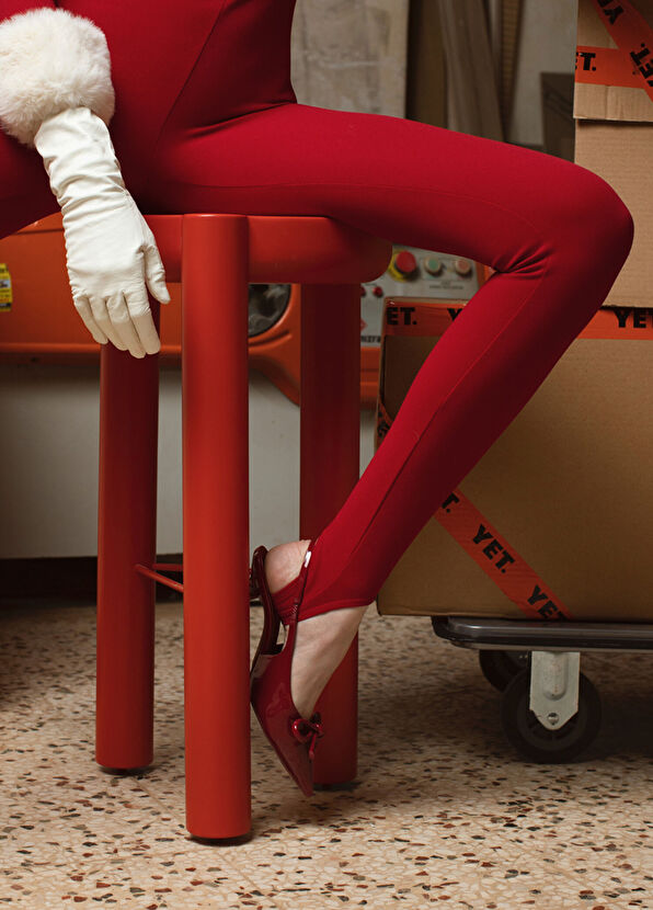 Yet Design Studio Pillar Red Bar Stool - 4