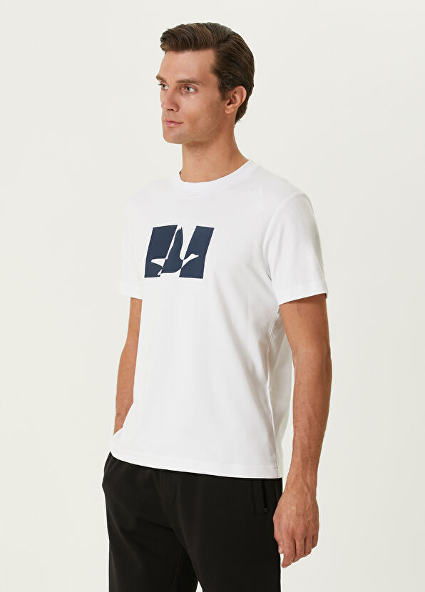 Beymen Club Off-White Logo T-Shirt - 4