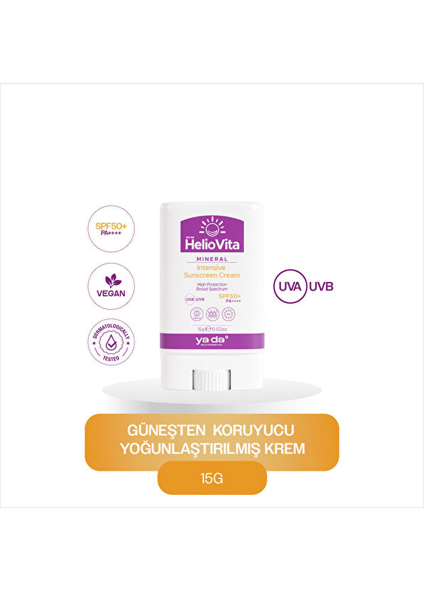 ya da multicosmetics Heliovita SPF50 PA Yüksek Koruma Etkili Yoğunlaştırılmış Güneş Koruyucu Krem 15 g - 2