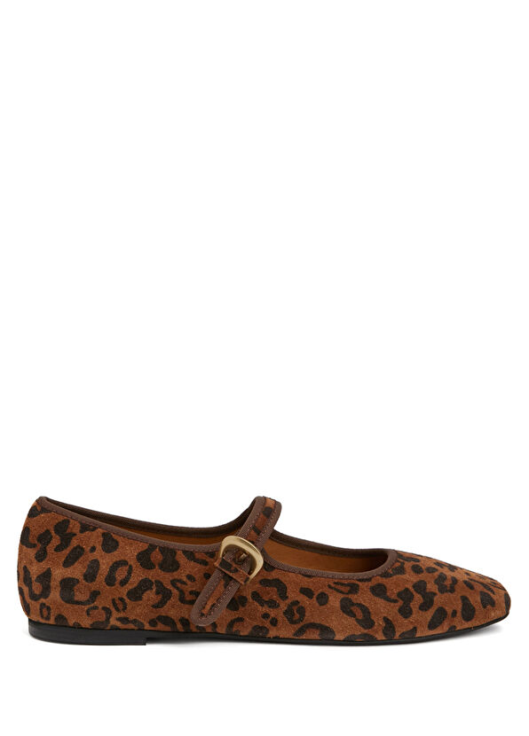 Beymen Club Leopard Printed Ballet Flats - 1