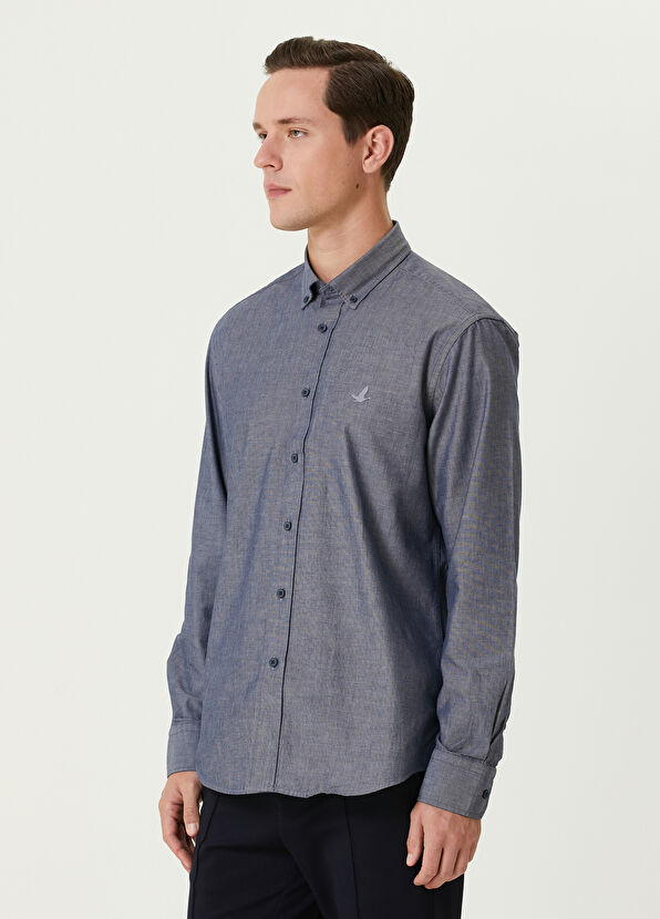 Beymen Club Comfort Fit Mavi Gömlek - 4