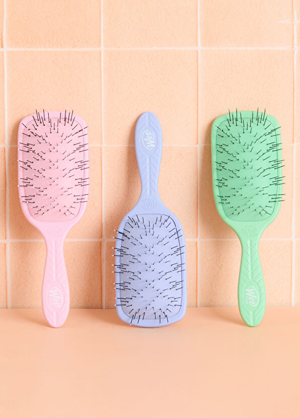 Wet Brush Go Green Paddle Detangler Pembe Kalın Telli Saçlar İçin Geniş Saç Fırçası  - 4
