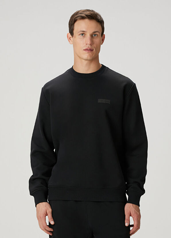 Givenchy American Couture Siyah Logo Detaylı Sweatshirt - 1