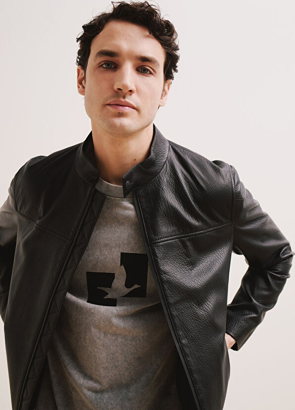 Beymen Club Black Leather Jacket - 1