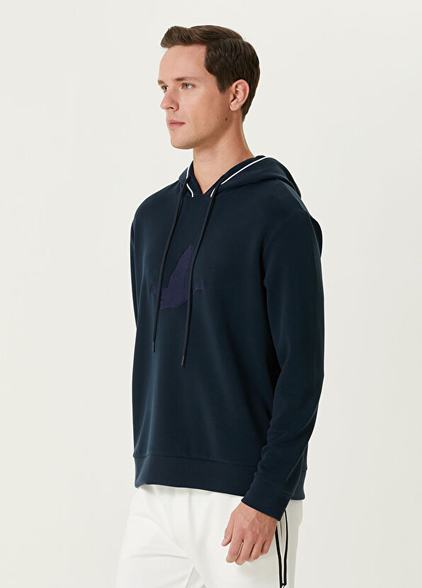 Beymen Club Lacivert Kapüşonlu Sweatshirt - 4